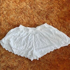 Free people White Eyelet Lace Shorts